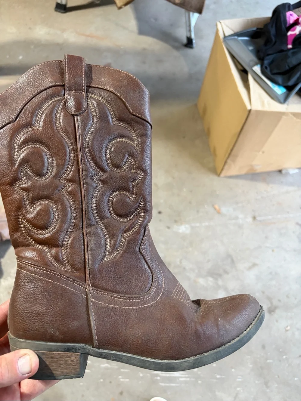 Classic Brown girls Western Boot - Stylish Everyday Cowgirl Look